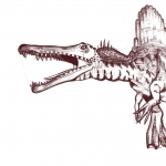 スピノサウルス描いて見た
